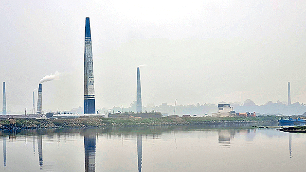 নদের ১ কিমিতে ৩০ ইটভাটা