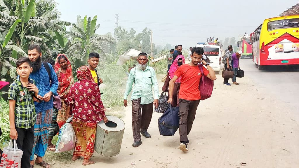 বঙ্গবন্ধু সেতু পশ্চিম মহাসড়কে যানবাহনের চাপ থাকলেও নেই যানজট