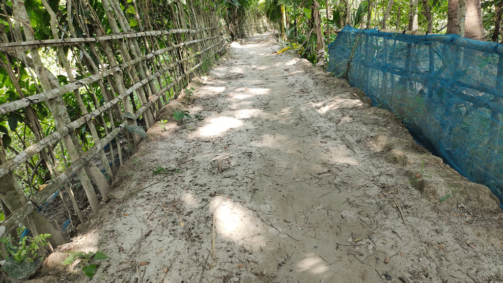 স্বেচ্ছাশ্রমের রাস্তা গেল প্রকল্পে টাকা হলো ভাগাভাগি