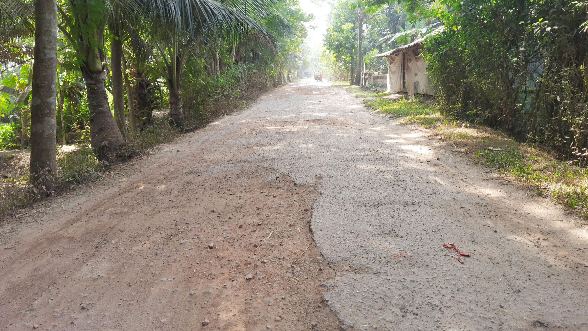 পোটকাখালী-নলী সড়কে আবারো খানাখন্দ