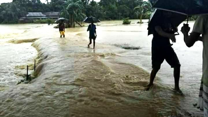 সোমেশ্বরী নদীর পানি বিপদ সীমার ২০ সেন্টিমিটার ওপরে