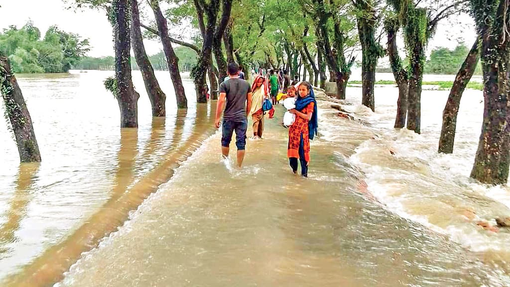 বৃষ্টির সঙ্গে পাহাড়ি ঢলে সিলেট-সুনামগঞ্জে বন্যা