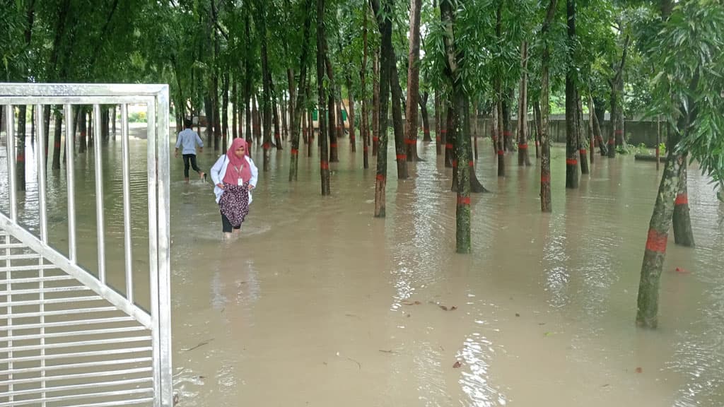 কলেজে নেই পানি নিষ্কাশন ব্যবস্থা, সামান্য বৃষ্টিতে দুর্ভোগে শিক্ষার্থীরা