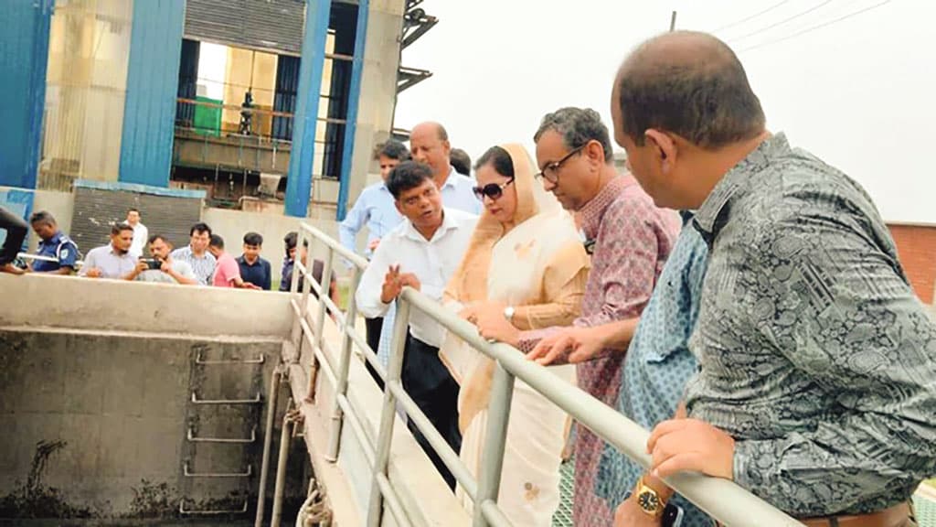 চামড়াশিল্প নগরীর সিইটিপি পুরো প্রস্তুত, পরিদর্শন শেষে শিল্পসচিব