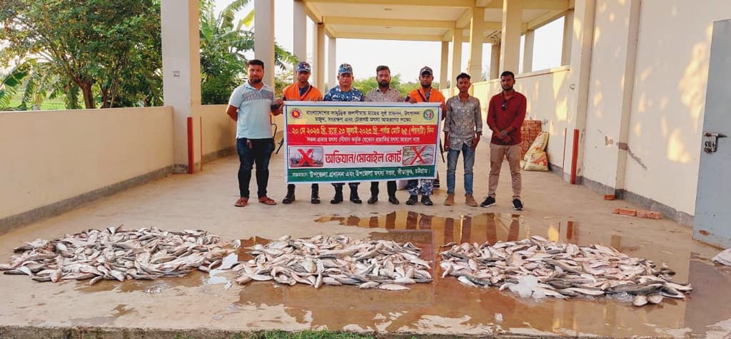 সীতাকুণ্ডে জব্দ করা ১৫০ কেজি সামুদ্রিক মাছ নিলামে বিক্রি 