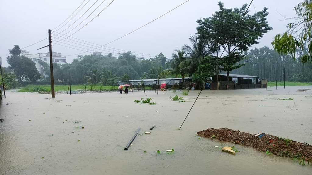 সিলেটে আবারও বাড়ছে নদনদীর পানি