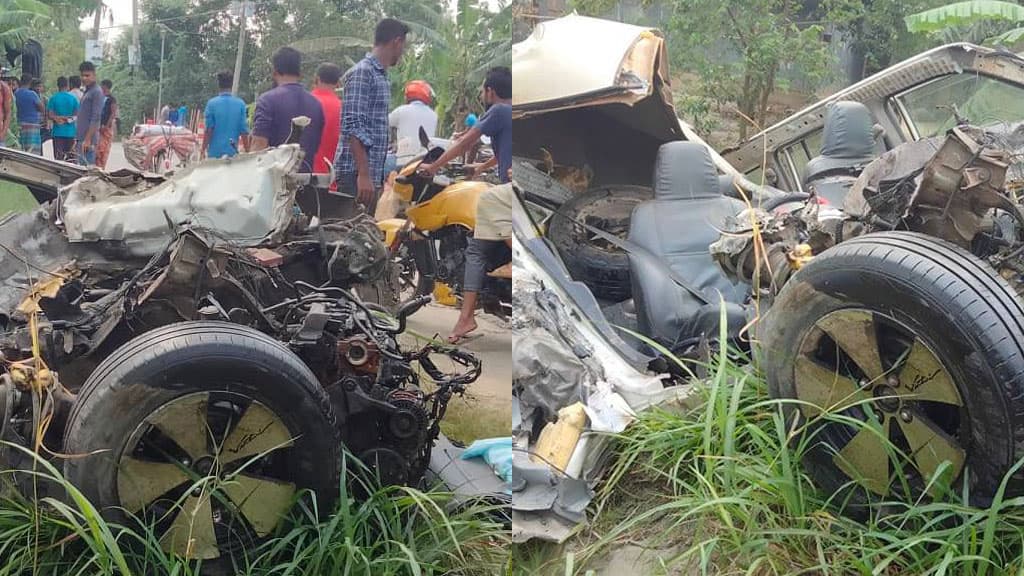 পাংশায় প্রাইভেট কার ও ট্রাকের মুখোমুখি সংঘর্ষে নিহত ১ 