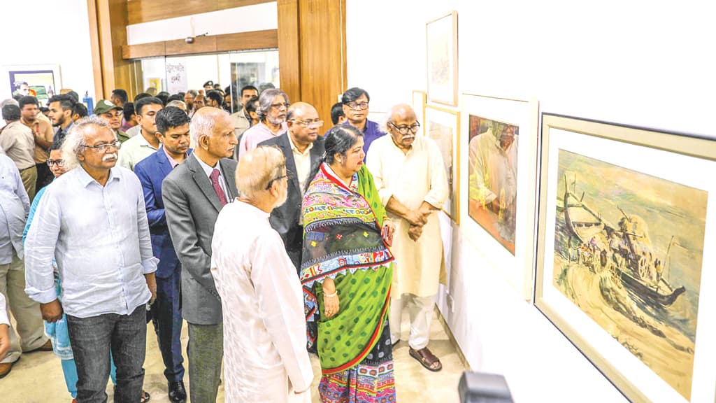 নিজের শিল্পকর্মে নিজেই ভাস্বর রফিকুন নবী