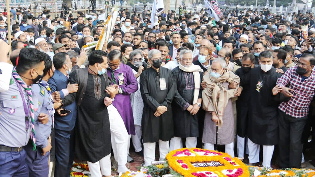 একুশের চেতনা বাস্তবায়নে গণ-অভ্যুত্থান সৃষ্টি করব: মির্জা ফখরুল