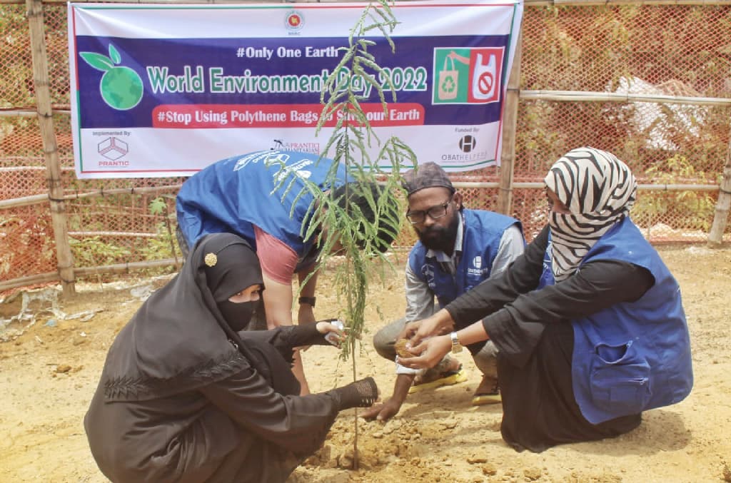 রোহিঙ্গা ক্যাম্পে পলিথিনের ব্যবহার বন্ধে উদ্যোগ