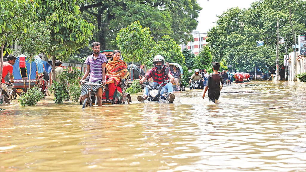 জলাবদ্ধতার অন্যতম কারণ খালগুলো অবৈধ দখলে থাকা