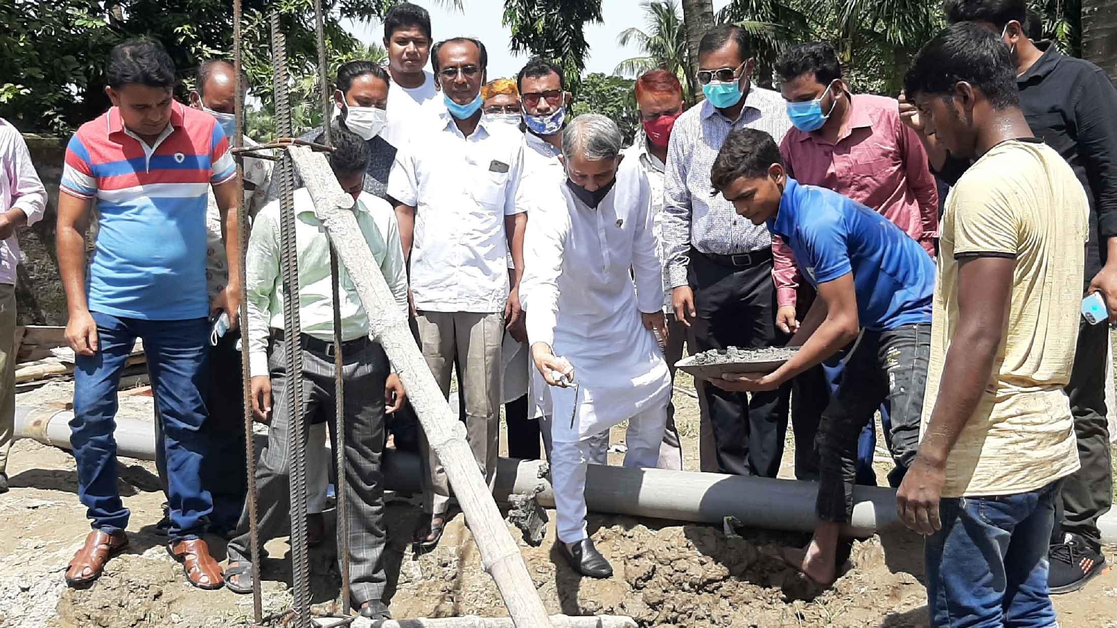 মতলব উত্তরে আনসার সদস্যদের জন্য ভবন নির্মাণকাজ শুরু 