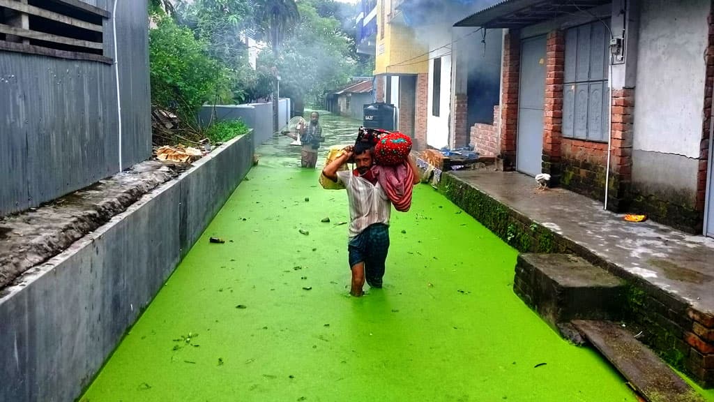 কেশবপুরে তৃতীয়বারের মতো বিভিন্ন এলাকা প্লাবিত