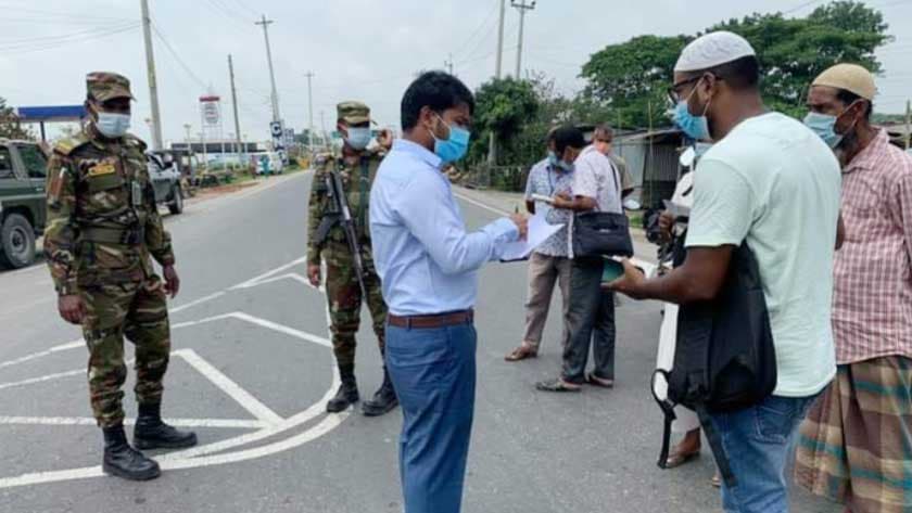 কিশোরগঞ্জে কঠোর লকডাউনের ষষ্ঠ দিনে ২৪০ মামলা