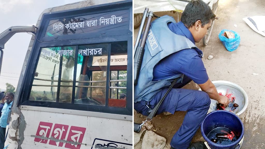 কুমিল্লায় হরতালে গাড়ি ভাঙচুর: ১৫ বোমা উদ্ধার, আটক ৭ 