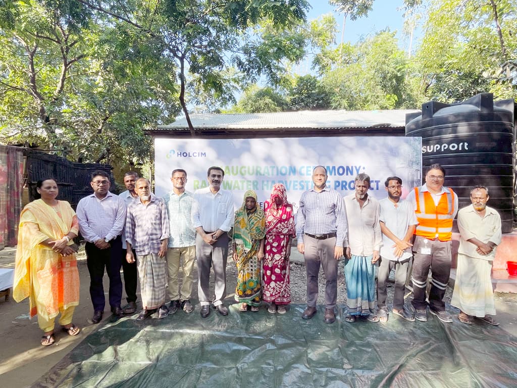 ছাতকে ‘রেইন ওয়াটার হারভেস্টিং’ চালু লাফার্জহোলসিমের