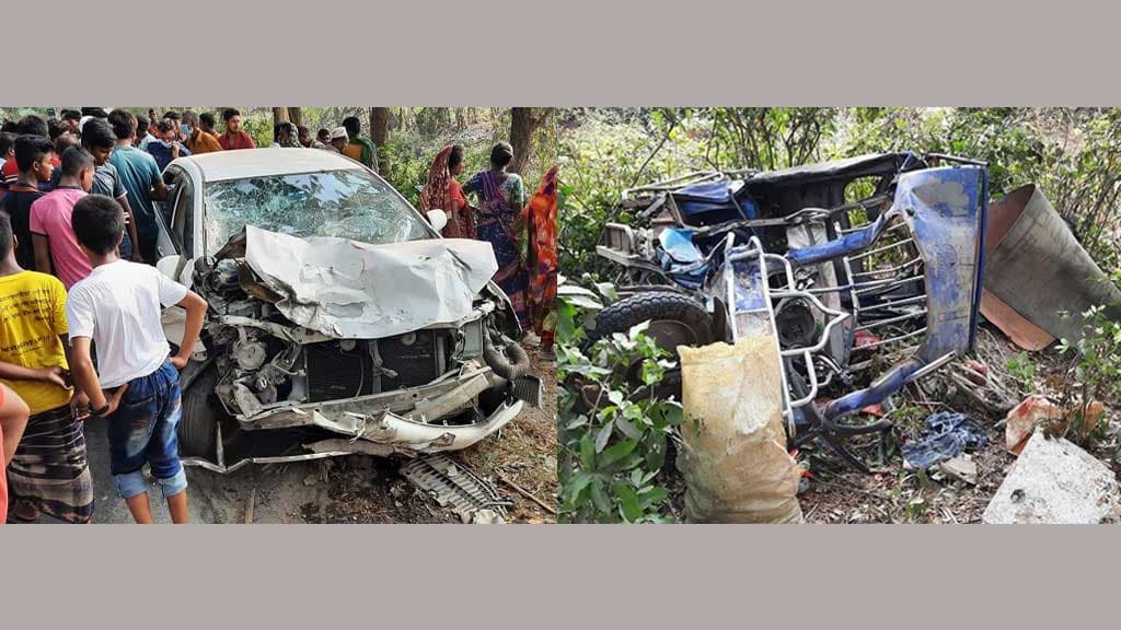 ঝিনাইদহে ইজিবাইকে প্রাইভেটকারের ধাক্কা, নিহত ৩