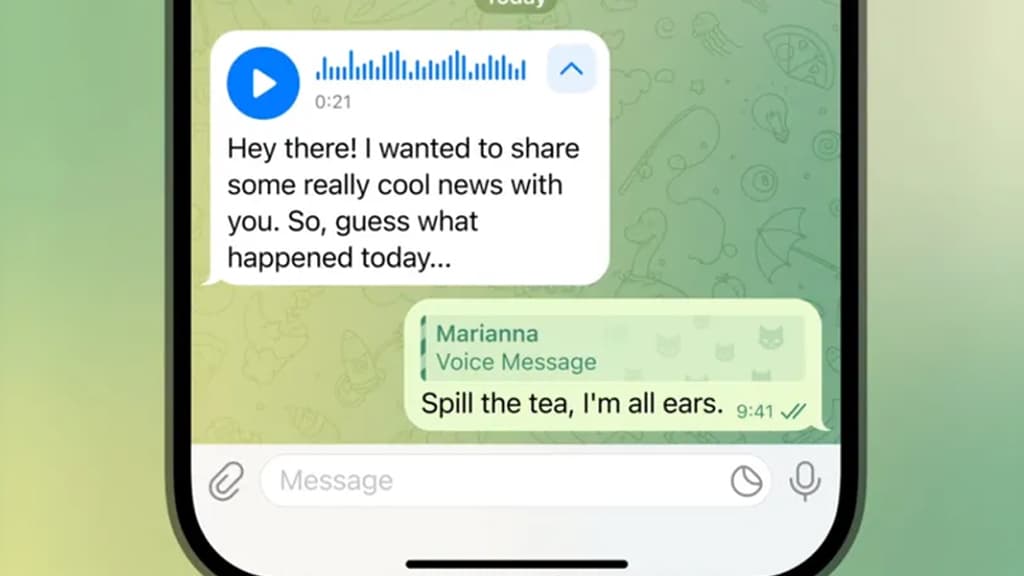 টেলিগ্রামে ভয়েস ট্রান্সক্রিপশন ব্যবহার করা যাবে বিনা মূল্যে