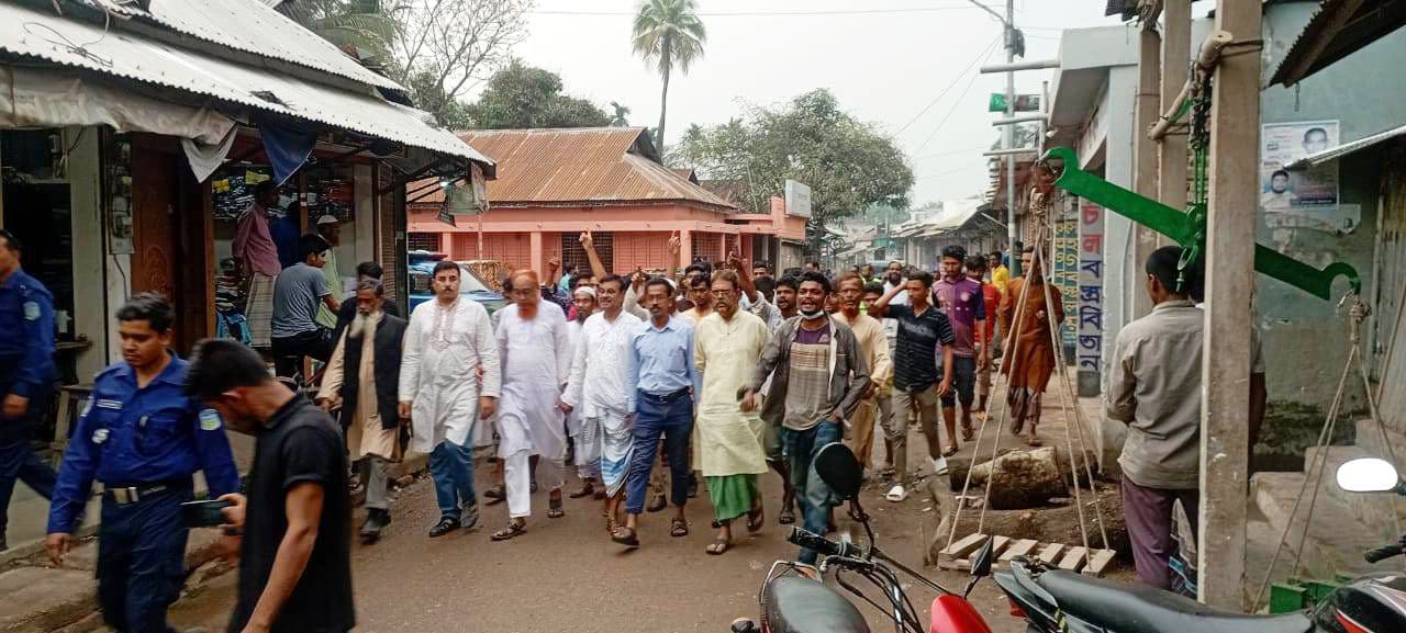 পূর্বধলায় দুই যুবলীগ নেতার ওপর হামলা, প্রতিবাদে আ.লীগের বিক্ষোভ মিছিল