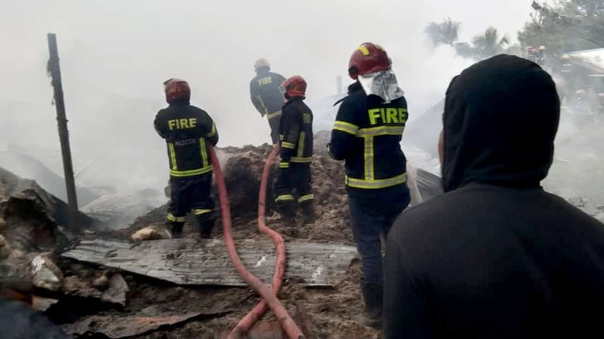 খুলনায় পাটের গুদামে আগুন, নিয়ন্ত্রণে ৭ ইউনিট