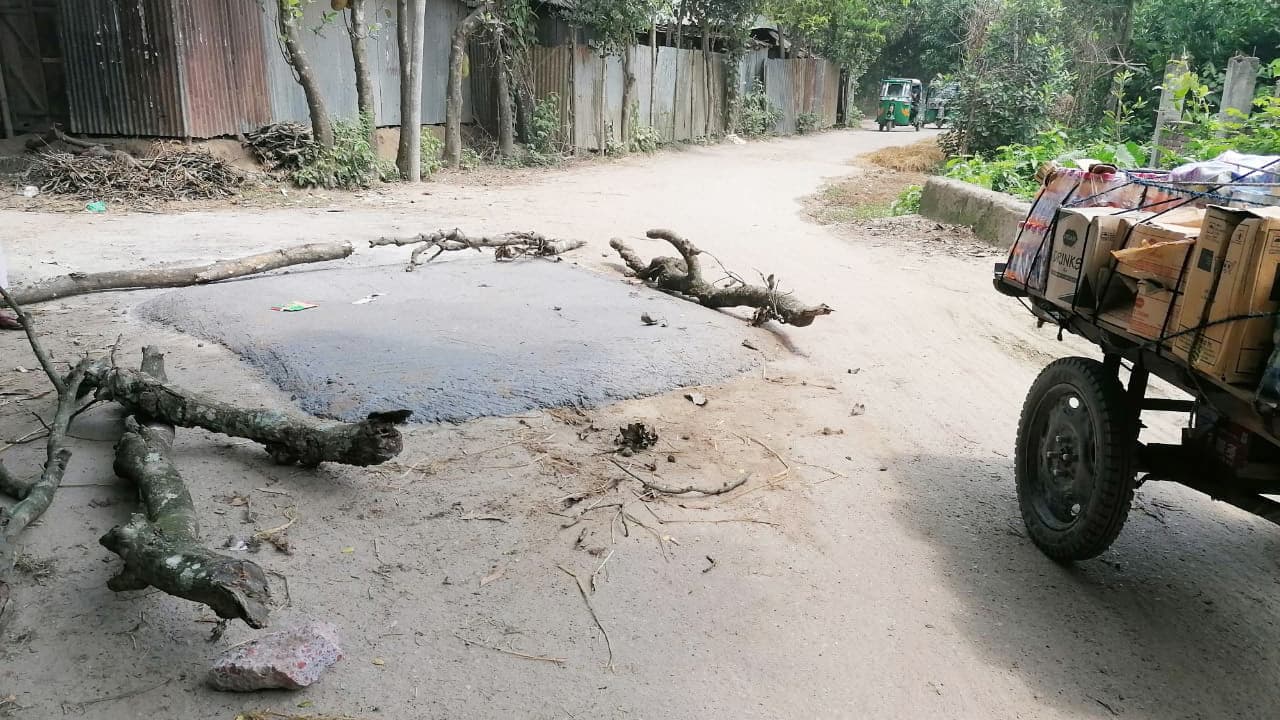 আজকের পত্রিকায় সংবাদ প্রকাশের পর ‘মেরামত হলো সেই ভাঙা কালভার্ট’