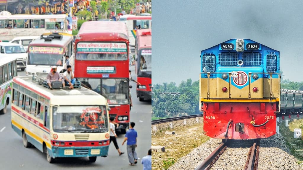 দূরযাত্রায় ছাড়ছে বাস, ট্রেন চলাচলে সিদ্ধান্ত নেই