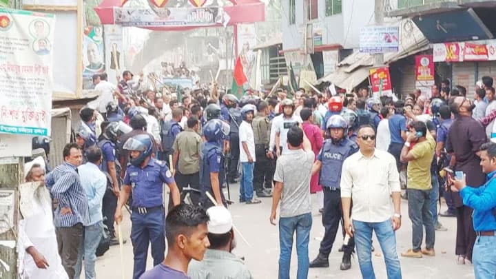 আ.লীগের পাল্টাপাল্টি কর্মসূচিতে ফের উত্তপ্ত বাউফল