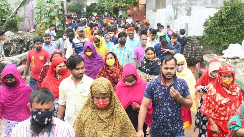 ৮০ শতাংশ শ্রমিক কর্মস্থলে যোগদান করেছে