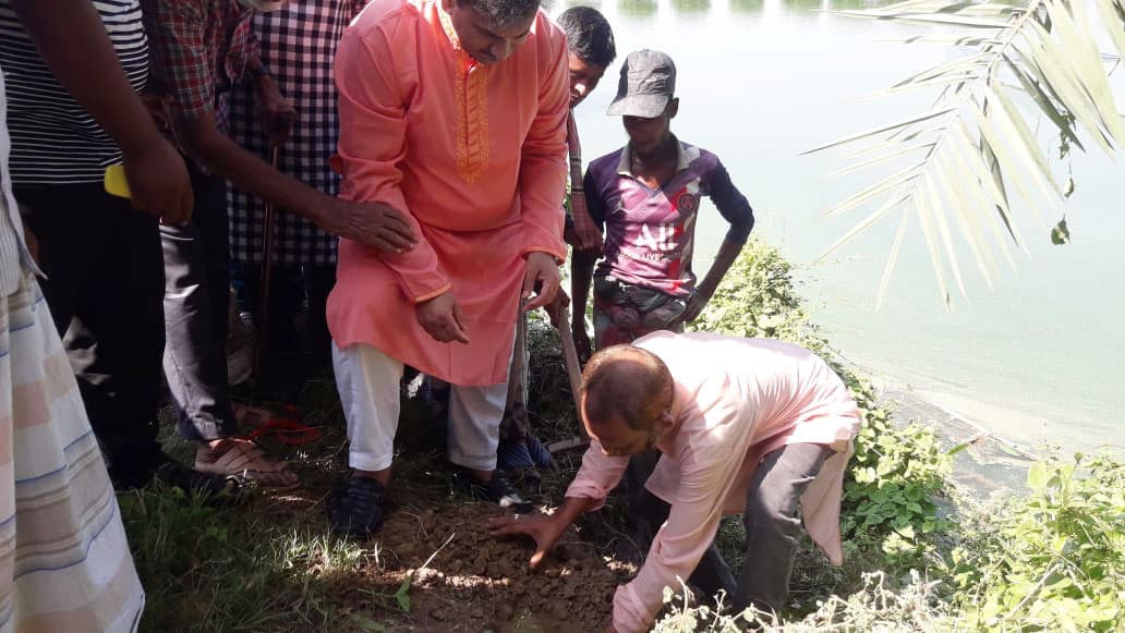 ৬ কিলোমিটার সড়কের দুই পাশে বপন করা হলো তালবীজ