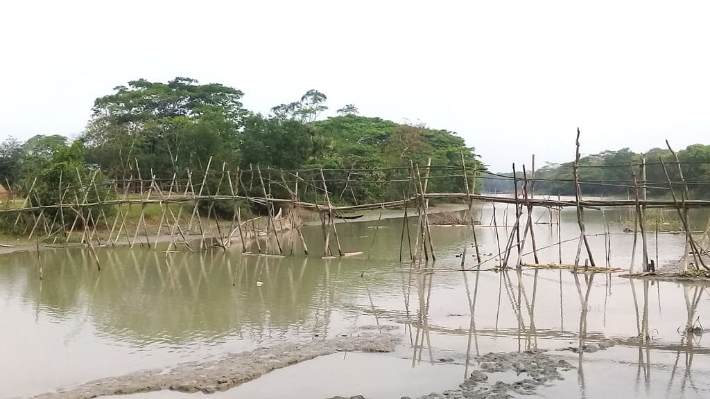 ২০ গ্রামের মানুষের ভরসা সাঁকো