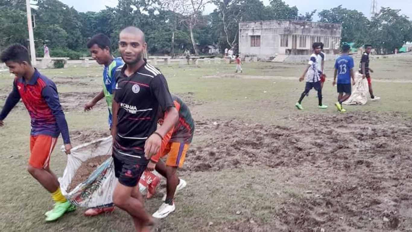 তাহিরপুরে মাঠ আছে নেই খেলা, থেকেও নেই ক্রীড়া সংস্থা