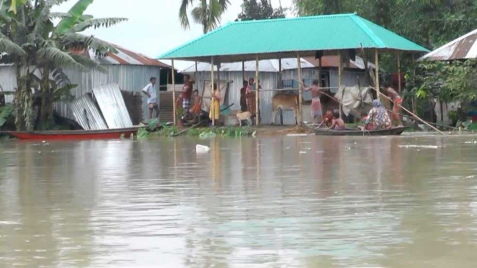 বিপৎসীমার ৬০ সেমি ওপরে তিস্তার পানি, ১০ হাজার মানুষ পানিবন্দী