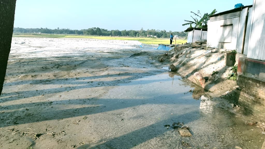 বিলীন হচ্ছে আবাদি জমি