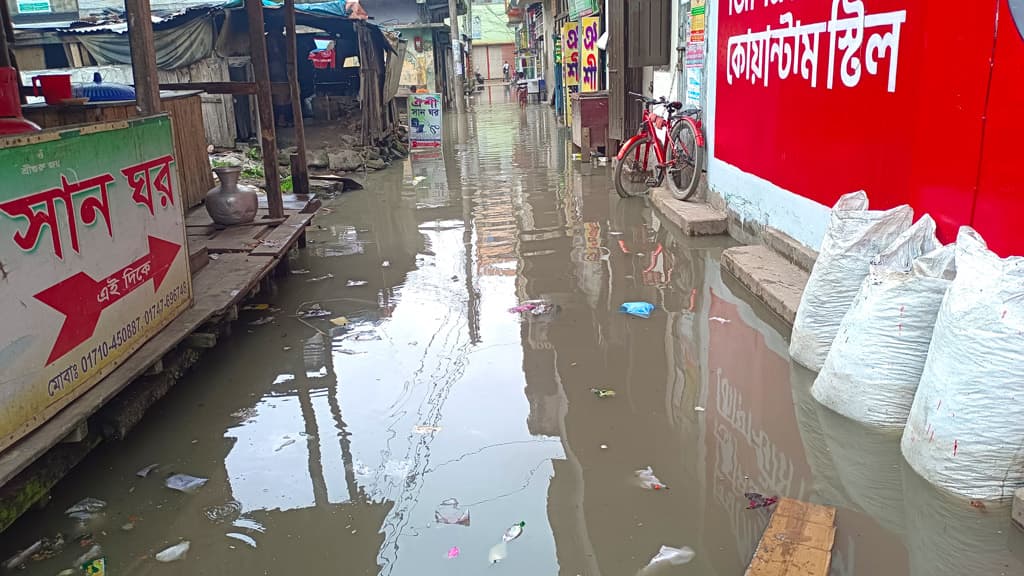 শহরে জোয়ারের পানি