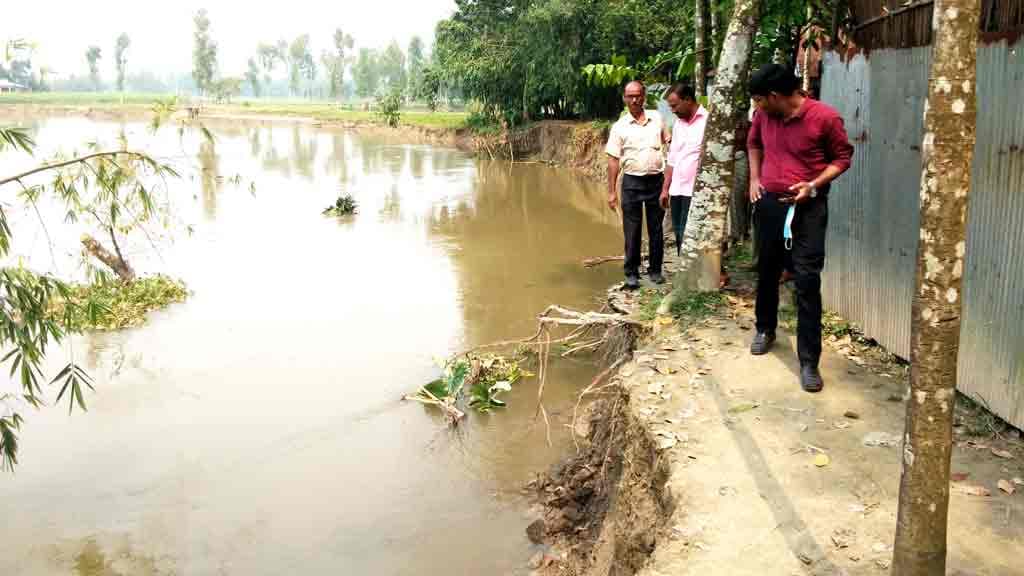 সংবাদ প্রকাশের পর সেই ঘাঘট নদীর তীর রক্ষার দায়িত্ব নিলেন এমপি