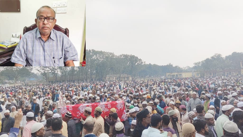 চিরনিদ্রায় শায়িত হলেন খানসামা উপজেলা চেয়ারম্যান আবু হাতেম