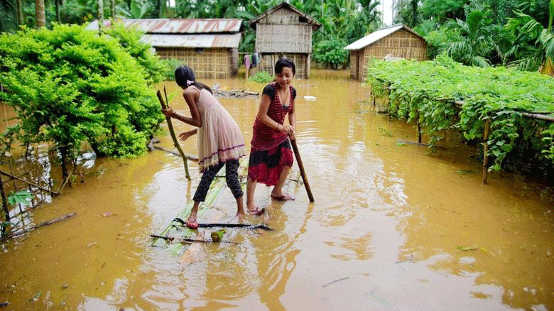 আসামে বন্যা ও ভূমিধসে মৃতের সংখ্যা বেড়ে ১০০ 