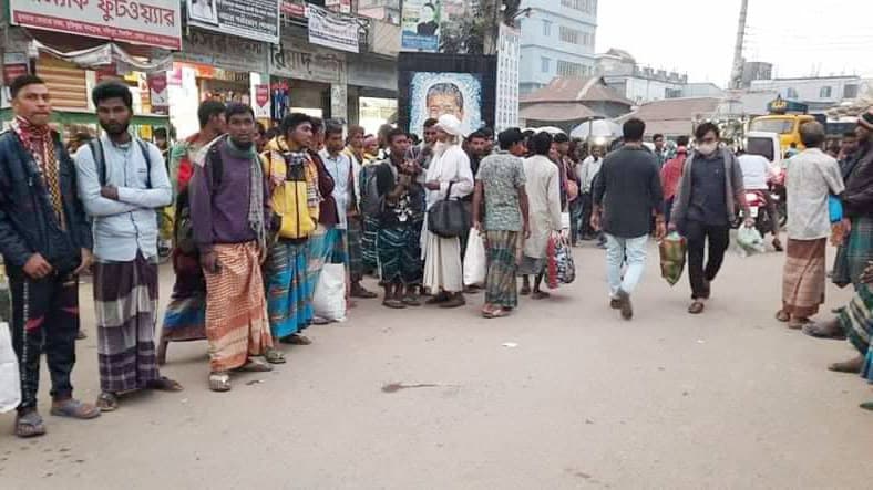 সখীপুরে বৃষ্টি বিড়ম্বনা কর্মহীন শ্রমিকেরা