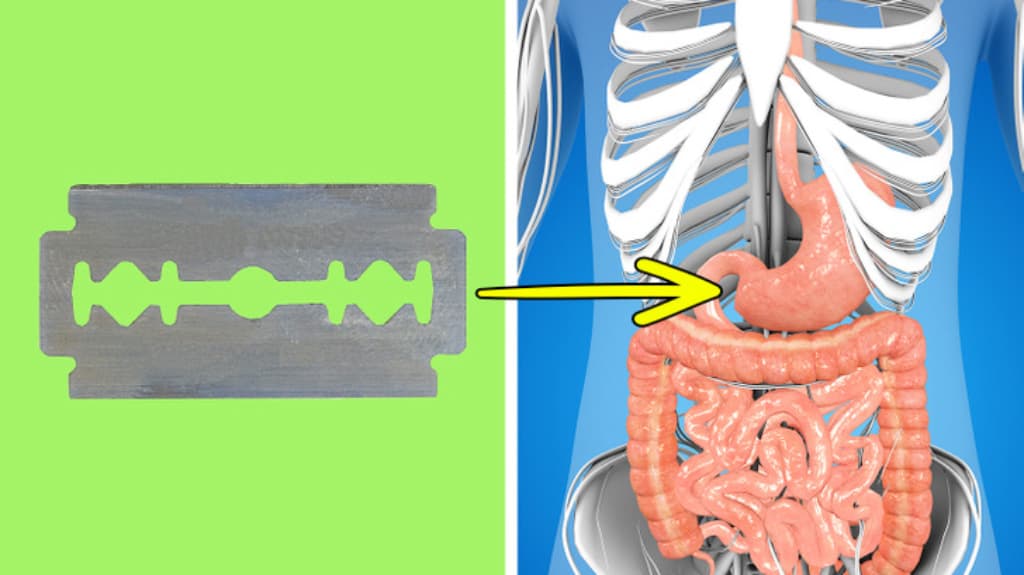 আস্ত ব্লেডও হজম করতে পারে মানুষ