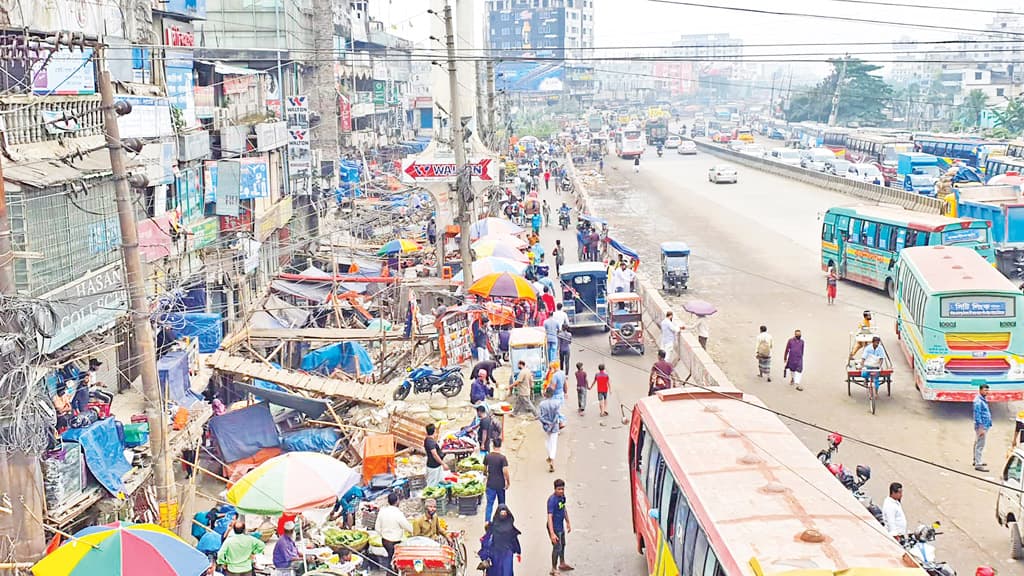 ফের ফুটপাত দখলের পাঁয়তারা