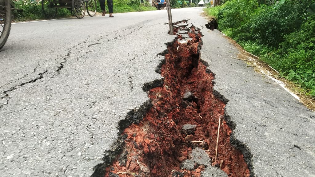 দুই মাসেই সড়কে ধস দোষ বিদেশি মাছের