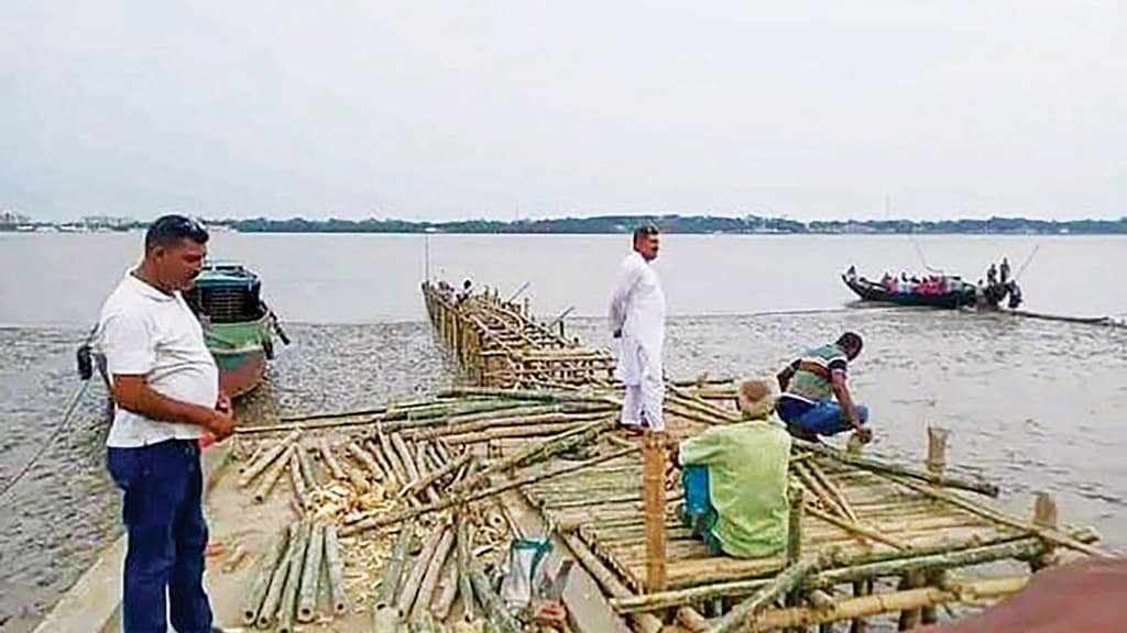 খেয়াঘাটের নির্মাণকাজ শুরু