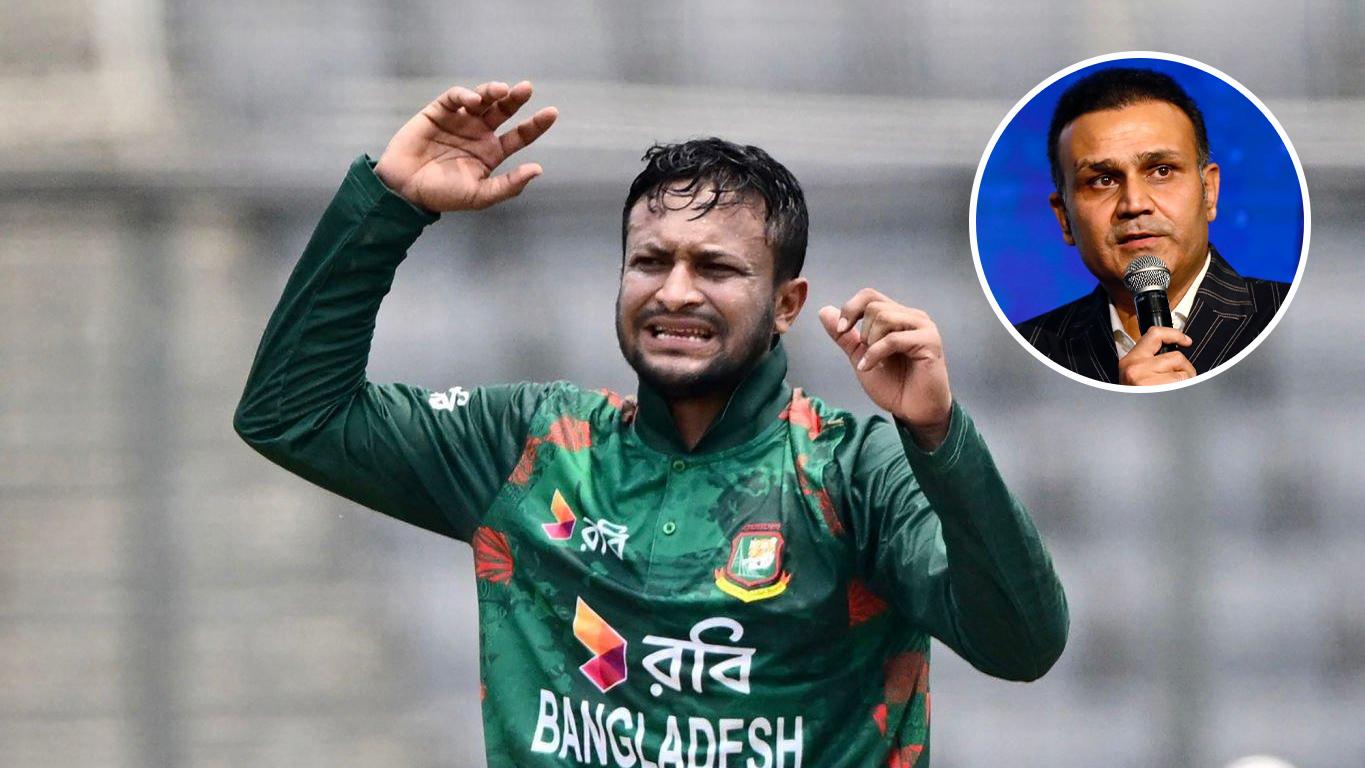 সাকিব কেন অবসরে যাচ্ছেন না, প্রশ্ন শেবাগের 