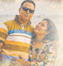 বাবার সঙ্গে শ্রাবণী ধর