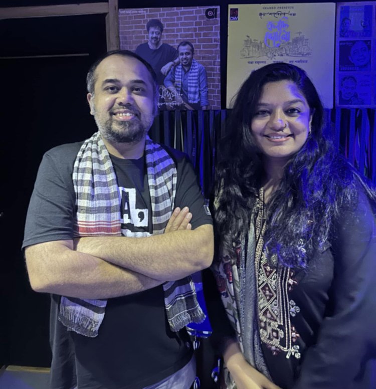 জয় শাহরিয়ার ও এলিটা করিম। ছবি: সংগৃহীত