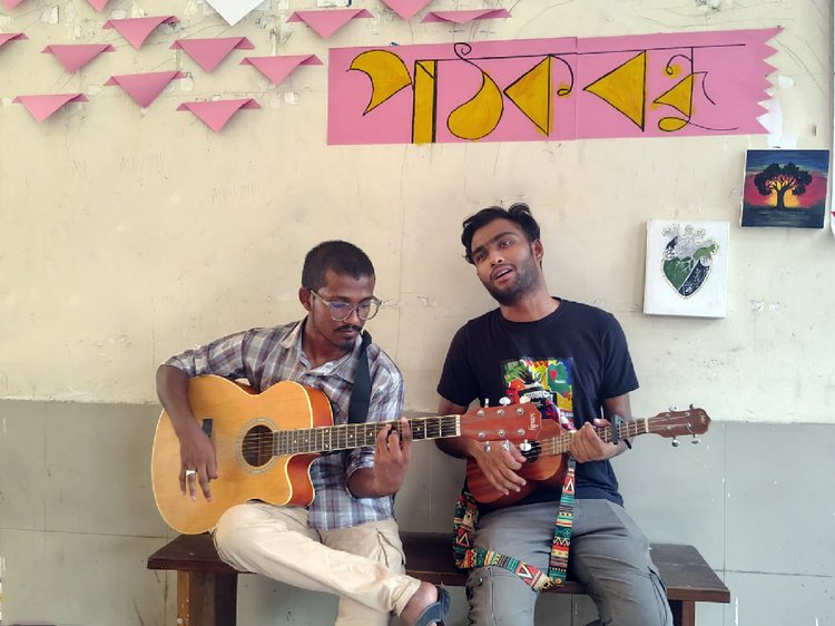 পাঠকবন্ধুর বর্ষসমাপন উৎসব। ছবি: পাঠকবন্ধু