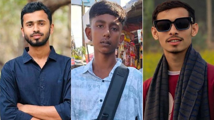 ইমরান খান, বায়েজিত শেখ ও মুন্না তালুকদার (বাঁ থেকে)। ছবি: সংগৃহীত