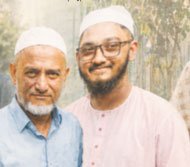 বাবার সঙ্গে মুহিবুল হাসান রাফি
