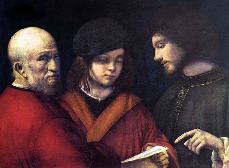 ইতালীয় রেনেসাঁস শিল্পী জর্জিওনের আঁকা বিখ্যাত চিত্রকর্ম ‘Three Ages of Man’। ছবি: উইকিমিডিয়া