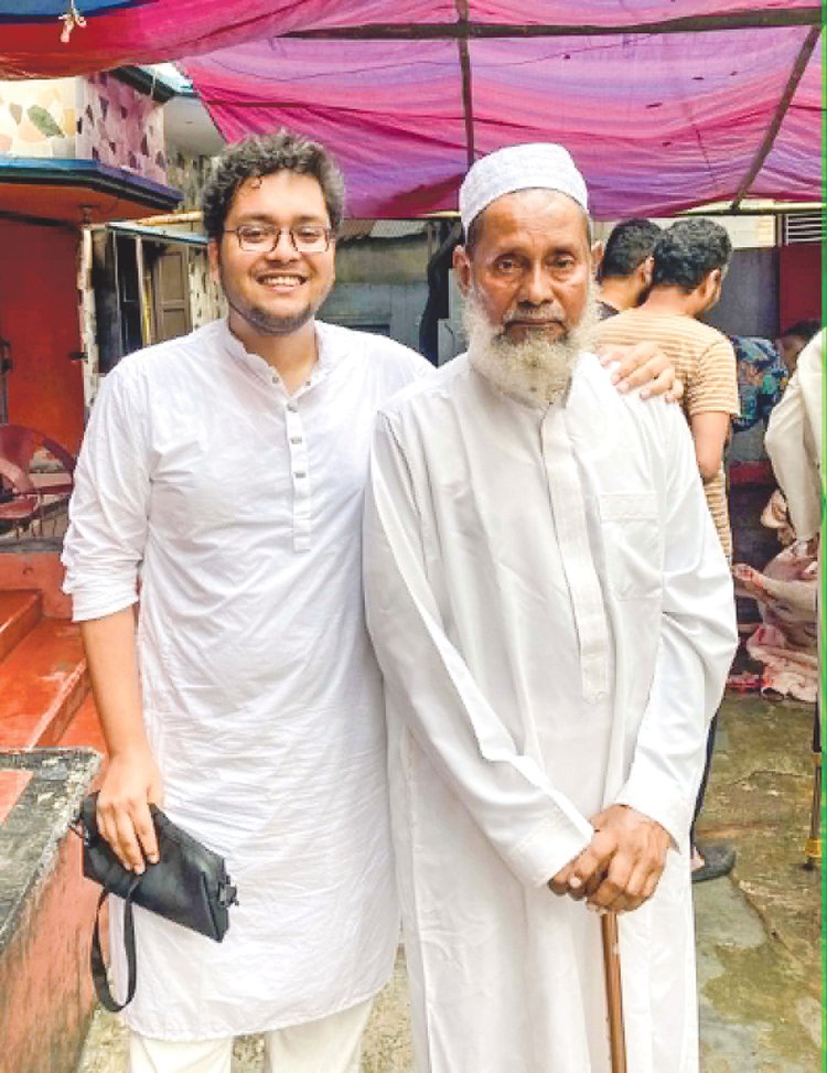 বাবার সঙ্গে মো. আমিমুল এহসান খান